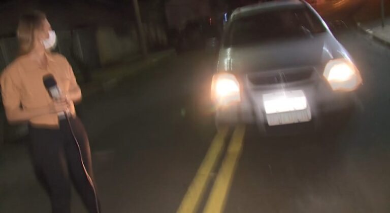 Equipe de reportagem sofre atentado em frente à delegacia em Campinas