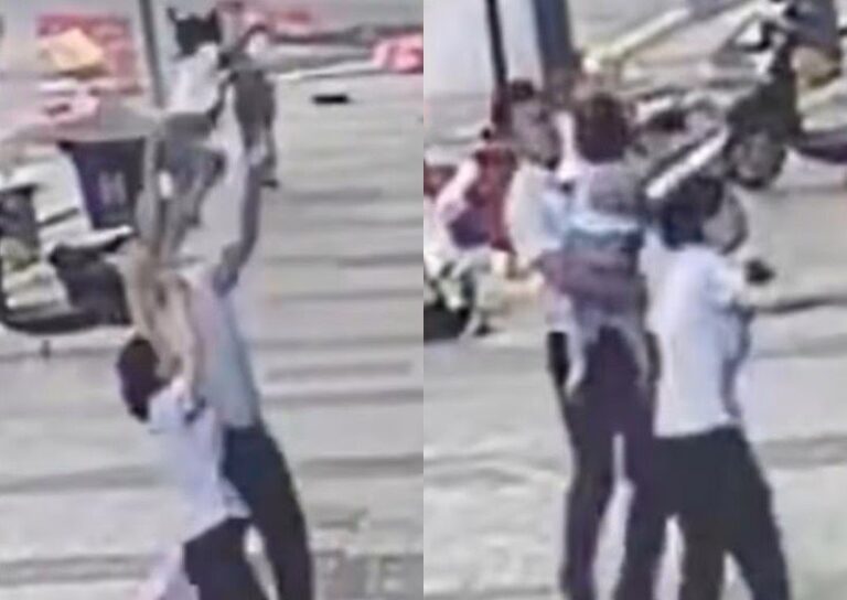Homem salva bebê que caiu de janela do sexto andar