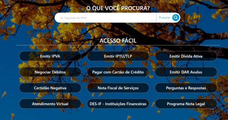 Portal de Serviços da Receita do DF volta a funcionar nesta segunda