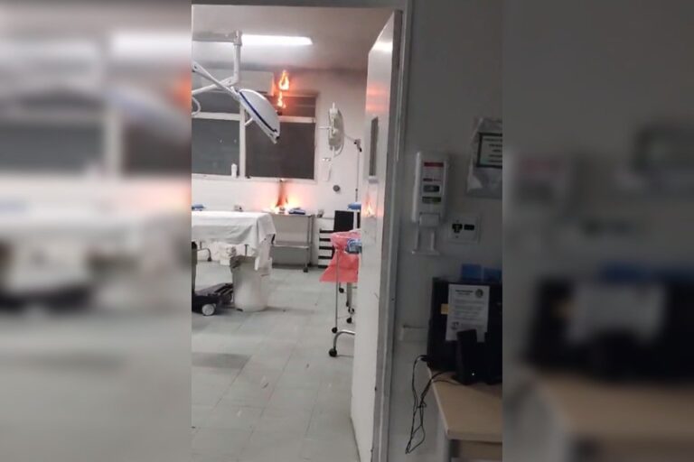Vídeo. Ar-condicionado pega fogo em sala de cirurgia de hospital no DF