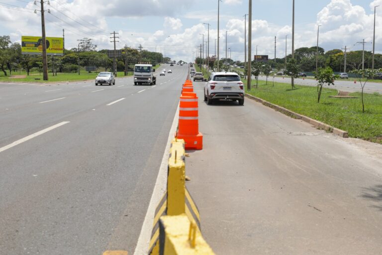 Faixa reversa instalada para concretagem da Epig será desativada