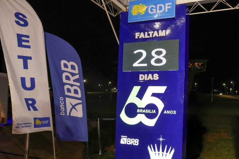 Contagem regressiva ativada! Faltam 28 dias para a comemoração dos 65 anos de Brasília