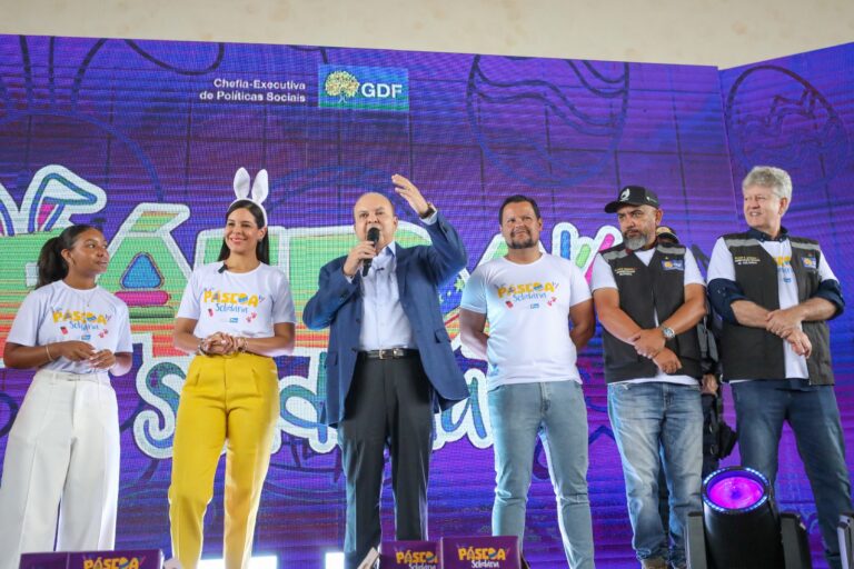 Campanha Páscoa Solidária distribui cestas básicas e chocolates a crianças no COP Parque da Vaquejada