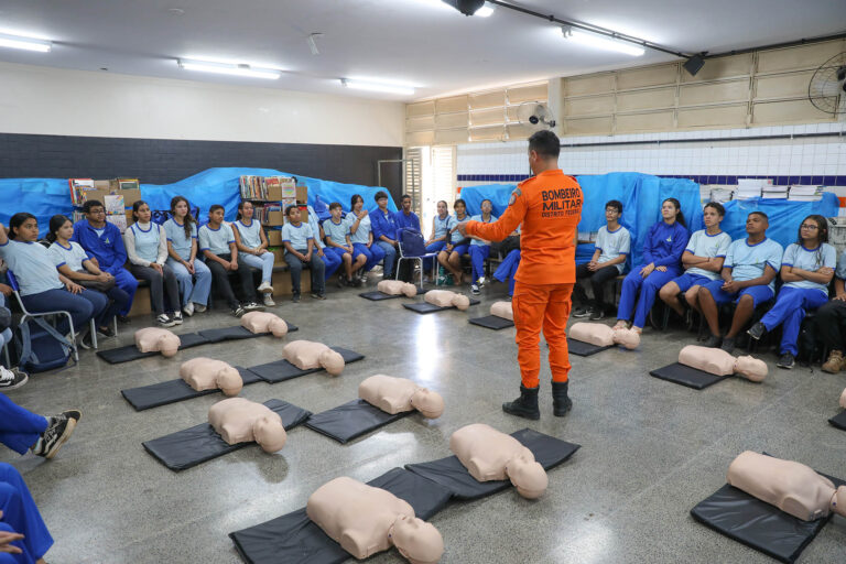 Bombeiros do DF levam aulas de primeiros socorros às escolas cívico-militares