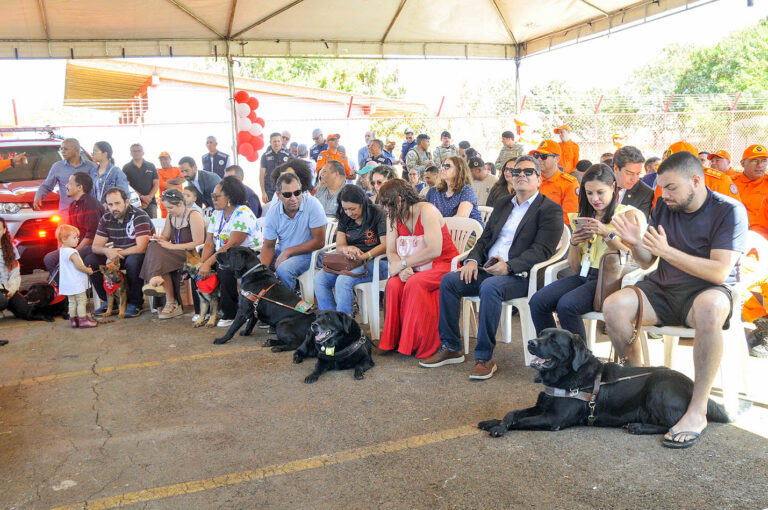 Corpo de Bombeiros inaugura centro de treinamento de cães para assistência social no DF