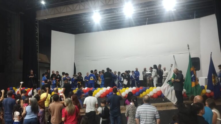 Projeto de jiu-jítsu do 2º BPM forma nova turma com 50 crianças em Taguatinga