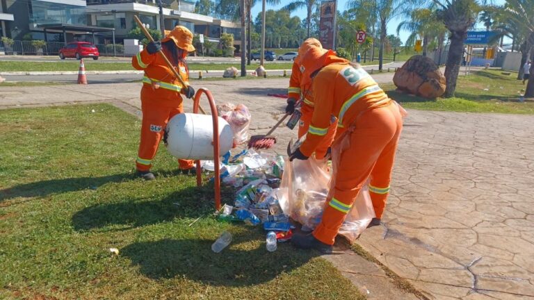 Festas de fim de ano no DF registram queda de 34% na quantidade de resíduos recolhidos