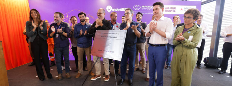 Zema inaugura estação Novo Eldorado e marca retomada da expansão do metrô na Grande BH