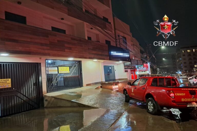 Elevador cai com oito pessoas do 3º andar de prédio residencial no DF