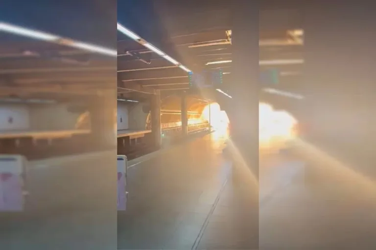Vídeo mostra túnel em chamas após explosão de equipamento no Metrô-DF