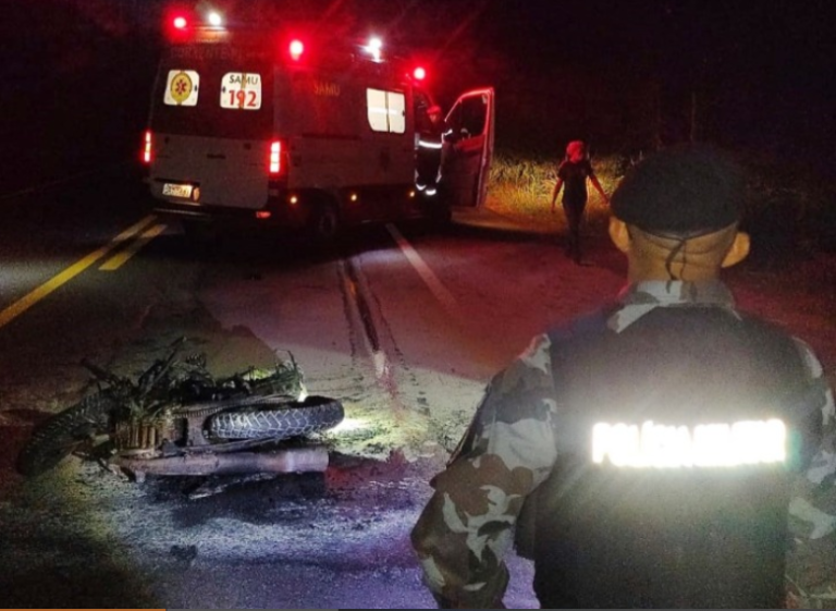Jovem de 23 anos furta motocicleta em Cristalândia e morre carbonizado em colisão frontal na BR-135