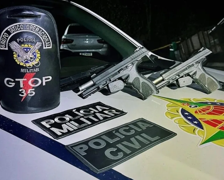 Dupla esconde armas em eletrodomésticos para escapar do flagrante na Estrutural