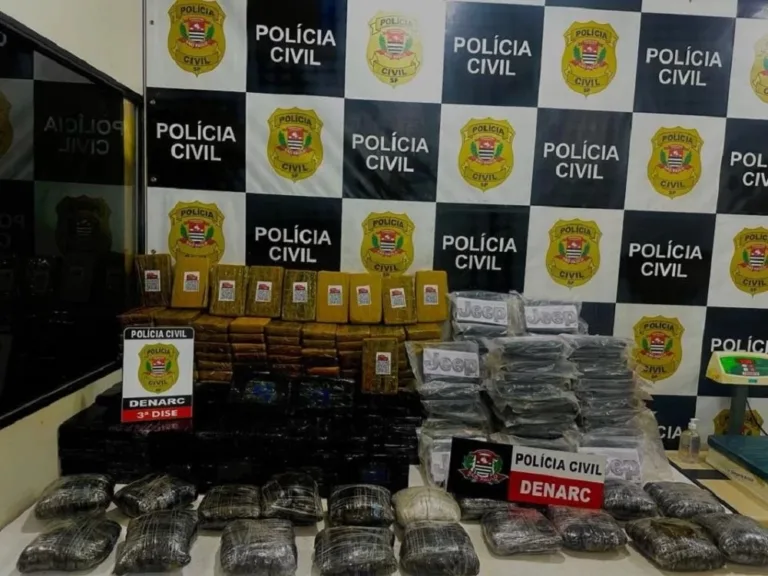 Dupla é presa com mais de 300 kg de drogas em fundo falso de ônibus