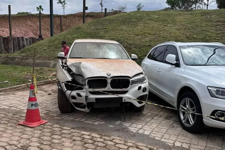BMW usada em “assaltos fake” é encontrada em chácara no DF. Vídeo