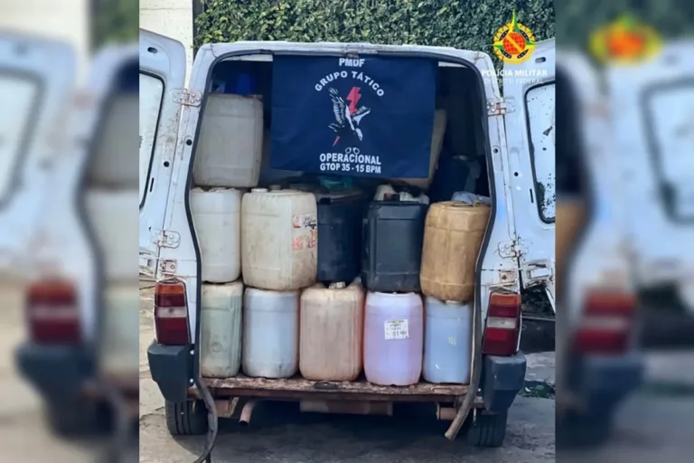Homem é preso com 500 litros de gasolina escondidos em depósito ilegal
