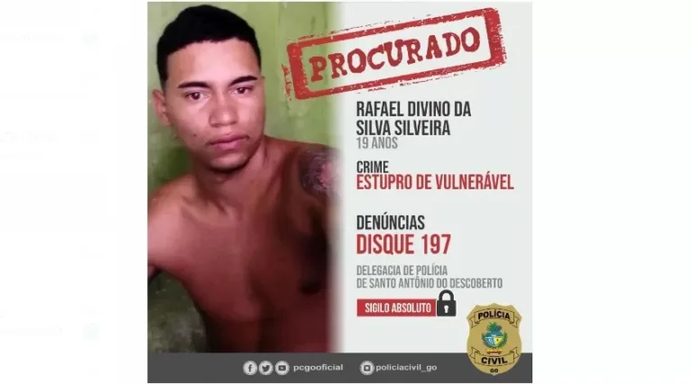Suspeito de filmar estupro coletivo no Entorno é procurado pela PCGO