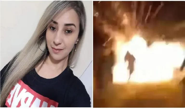 Vídeo mostra momento exato em que rojão prende em roupa e mata turista no Réveillon