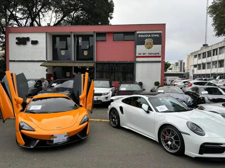McLaren, Ferrari, Porsche e dezenas de carros de luxo são apreendidos