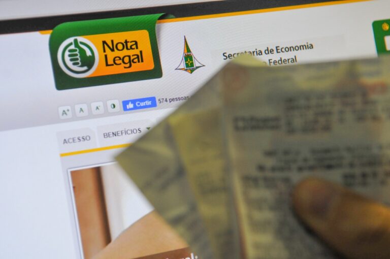 Programa Nota Legal tem créditos disponíveis para contribuintes no Distrito Federal