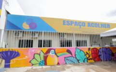 Fachada de unidade do Espaço Acolher no Distrito Federal