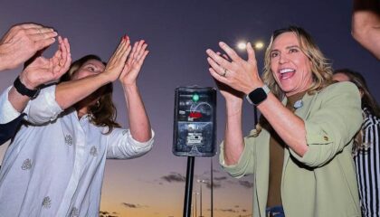 Governadora Celina Leão inaugura iluminação de LED na DF-140 entre Tororó e Mangueiral