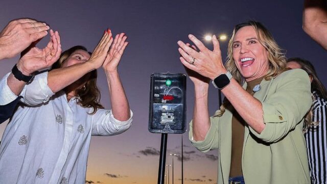 Governadora Celina Leão inaugura iluminação de LED na DF-140 entre Tororó e Mangueiral