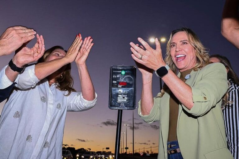 Governadora Celina Leão inaugura iluminação de LED na DF-140 entre Tororó e Mangueiral
