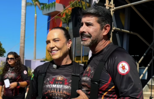 Celina Leão e Roosevelt encaram desafio do Bombeiro Challenge Brasil 2026