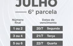 Calendário da sexta parcela do IPVA 2026 conforme o final da placa