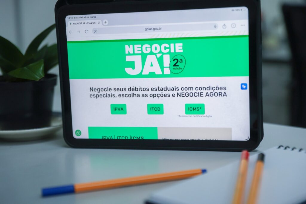 Negocie Já II passa de 180 mil contribuintes e soma R$ 3,46 bilhões em dívidas negociadas em Goiás