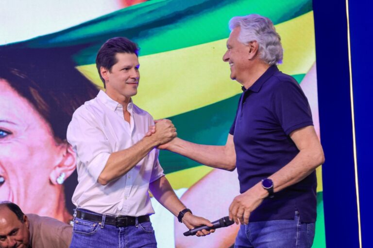 Caiado reforça apoio a Daniel Vilela e defende continuidade do governo em Goiás
